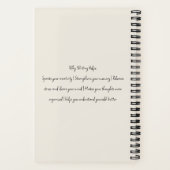 Editable Minimal Journal | Unlock Your Thoughts Notitieboek (Achterkant)