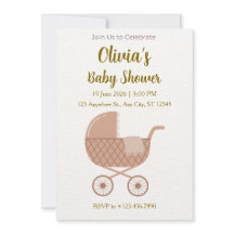 Editable Minimalist Baby Shower