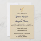 Editable Minimalist Boho Leaves Kaart (Voorkant)