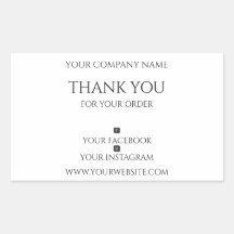 Editable, modern, bedankt voor uw bestelling