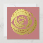 Editable Modern Dusty Rose Bride to Be Party Invit Kaart (Voorkant)