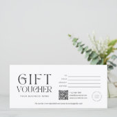 Editable Modern Gift Certificate Template (Staand voorkant)