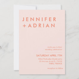 Editable Modern Minimalist Uitnodiging