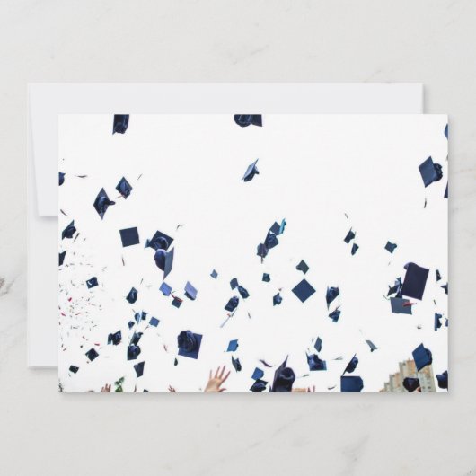 Editable Multi Photo High School Afstuderen Aankondiging (Achterkant)