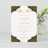 Editable Muslim wedding invitation Nikkah invite Kaart (Staand voorkant)