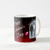 Editable Name Family Photo Valentine's Koffiemok (Voorkant rechts)