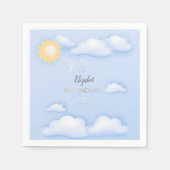 Editable napkins for baby shower party. servet (Voorkant)