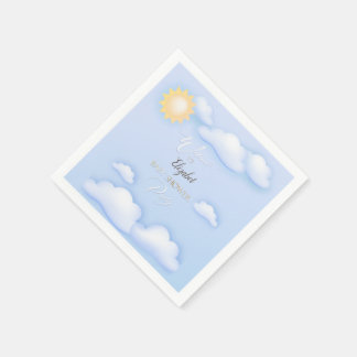 Editable napkins for baby shower party. servet