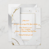 Editable New Year Party Invitation Templates  Notitiekaartje (Voorkant / Achterkant)