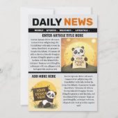 Editable Newspaper Article Template Kaart (Voorkant)