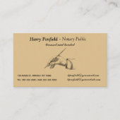 Editable Notical Public Visitekaartje (Voorkant)