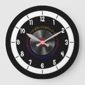 Editable Numbers Phonograph Clock Grote Klok (Voorkant)