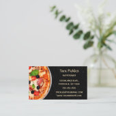 Editable Nutritionist Dietititians Pizza Visitekaartje (Staand voorkant)