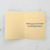 Editable Ornaments and Greenery Christmas Holidays Kaart (Binnen)