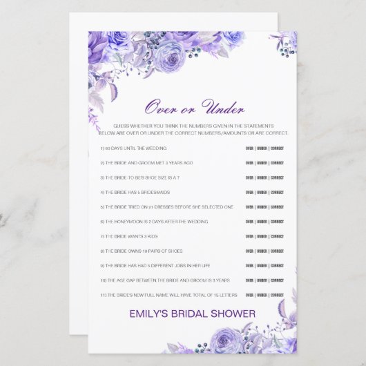 Editable over of onder het Spel van het Vrijgezell (Voorkant / Achterkant)