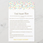 Editable Pa kent best Baby shower game (Voorkant)