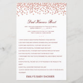 Editable Pa kent best Baby shower game (Voorkant)