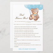 Editable Pa kent best Baby shower game (Voorkant / Achterkant)