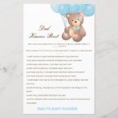 Editable Pa kent best Baby shower game (Voorkant)