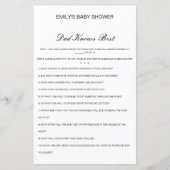 Editable Pa kent best Baby shower game (Voorkant)