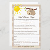 Editable Pa kent best Baby shower game (Voorkant / Achterkant)