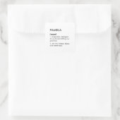Editable Pamela name definition, custom name Vierkante Sticker (Tas)