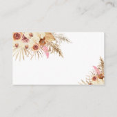 Editable Pampas Grass Baby shower Book for Baby Informatiekaartje (Achterkant)