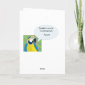 Editable Parrot Vader Day Kaart (Achterkant)