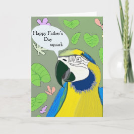 Editable Parrot Vader Day Kaart