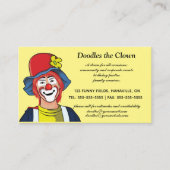 Editable Party Clown Business Visitekaartje (Voorkant)