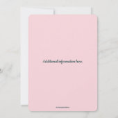 Editable Pastel Flowers and Leaves Frame Kaart (Achterkant)