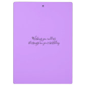 Editable Pastel Splash Custom Photo Frame Klembord (Achterkant)