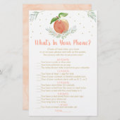 Editable Peach Gold wat er in uw telefoonspel zit (Voorkant / Achterkant)