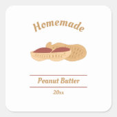 Editable Peanut Butter Label Sticker (Voorkant)