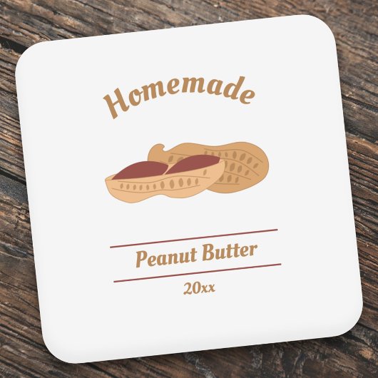 Editable Peanut Butter Label Sticker