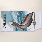 Editable Pelican Strandlaken (Voorkant)