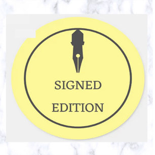 Editable Pen Nib Signed Edition Ronde Sticker