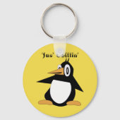 Editable Percius The Penguin Basic Sleutelhanger (Voorkant)
