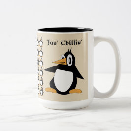 Editable Percius The Penguin Coffee Mok
