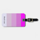 Editable Personal Magenta Orchid Violet Mauve Huve Bagagelabel (Voorkant horizontaal)