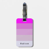Editable Personal Magenta Orchid Violet Mauve Huve Bagagelabel (Achterkant verticaal)