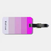 Editable Personal Magenta Orchid Violet Mauve Huve Bagagelabel (Achterkant horizontaal)