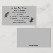 Editable Pest Control Services Visitekaartje (Voorkant / Achterkant)