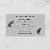 Editable Pest Control Services Visitekaartje (Voorkant)