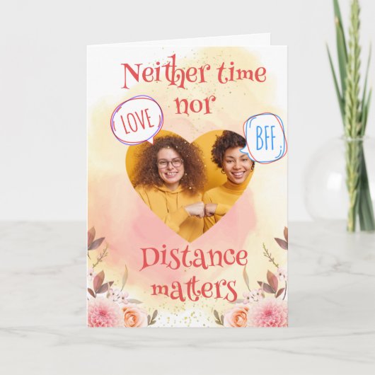 Editable Photo BFF Valentijnsdag Card Feestdagen Kaart (Voorkant)