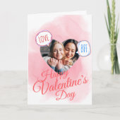 Editable Photo BFF Valentijnsdag Card Feestdagen Kaart (Voorkant)
