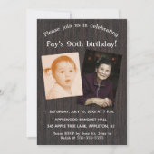 Editable Photo Birthday Party Invitation Kaart