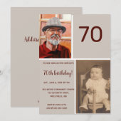 Editable Photo Birthday Party Kaart (Voorkant / Achterkant)