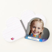 Editable Photo blue grey glitter Google Notitieboek (Binnen)