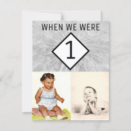 Editable Photo Table Numbers toen we nog jonger wa Kaart